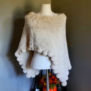Authentic Genuine Rabbit Fur Capelette
